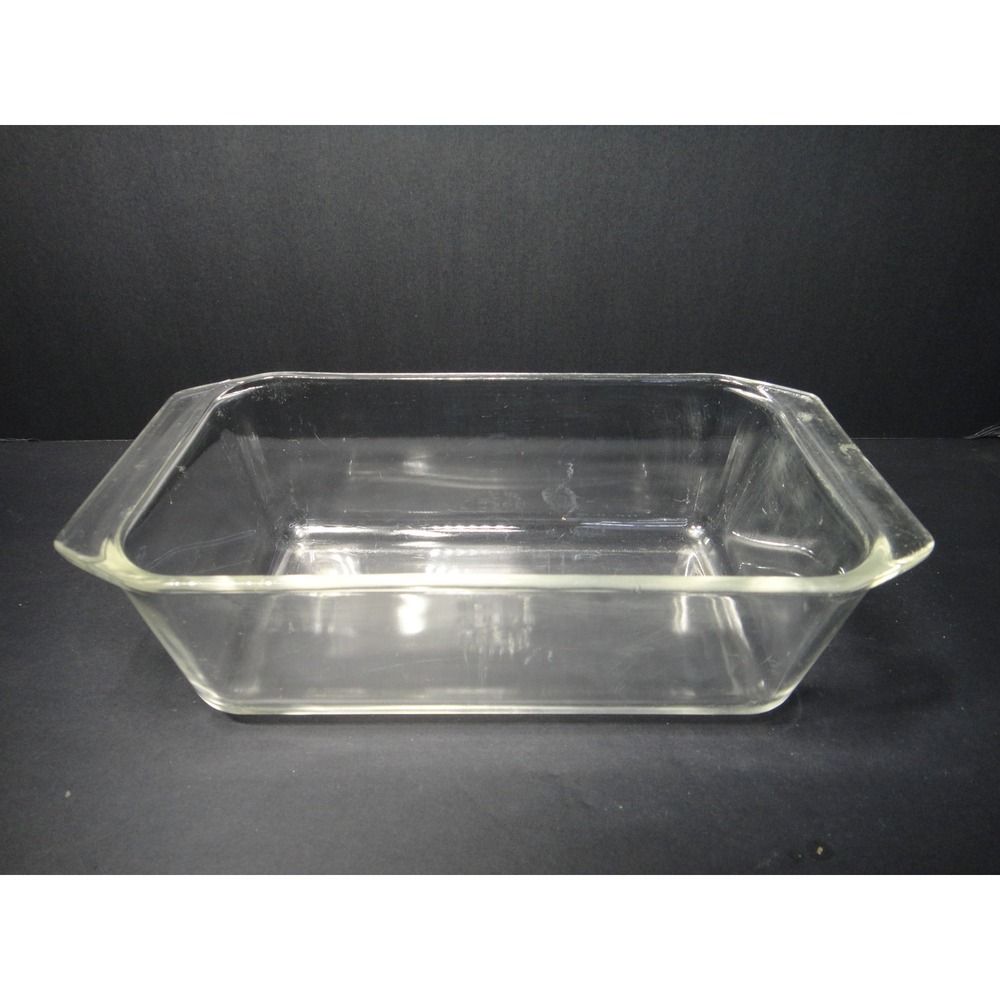 Pyrex 215-B Clear Glass Loaf Pan Vintage 1.5 Quart Rectangular Baker Made in USA